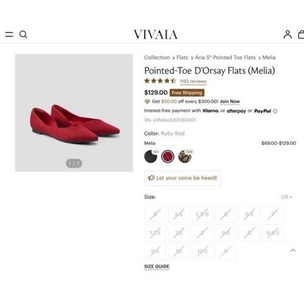NWOT Vivaia Melia Pointed-Toe Knit‎ D'Orsay Comfortable Blue Flats Women 9 China - Picture 12 of 12